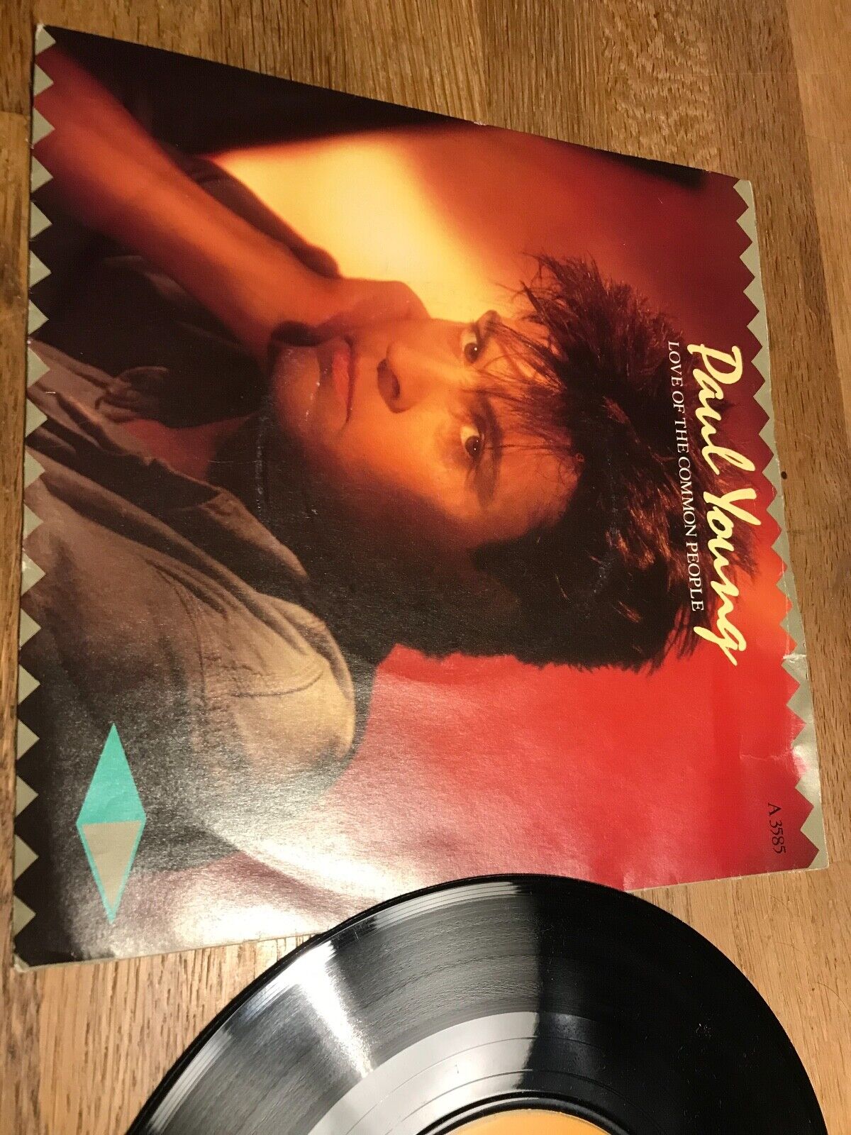 PAUL YOUNG  "LOVE OF THE COMMON PEOPLE"  REMIX 1983 UK VINYL SINGLE CBS RECORDS*