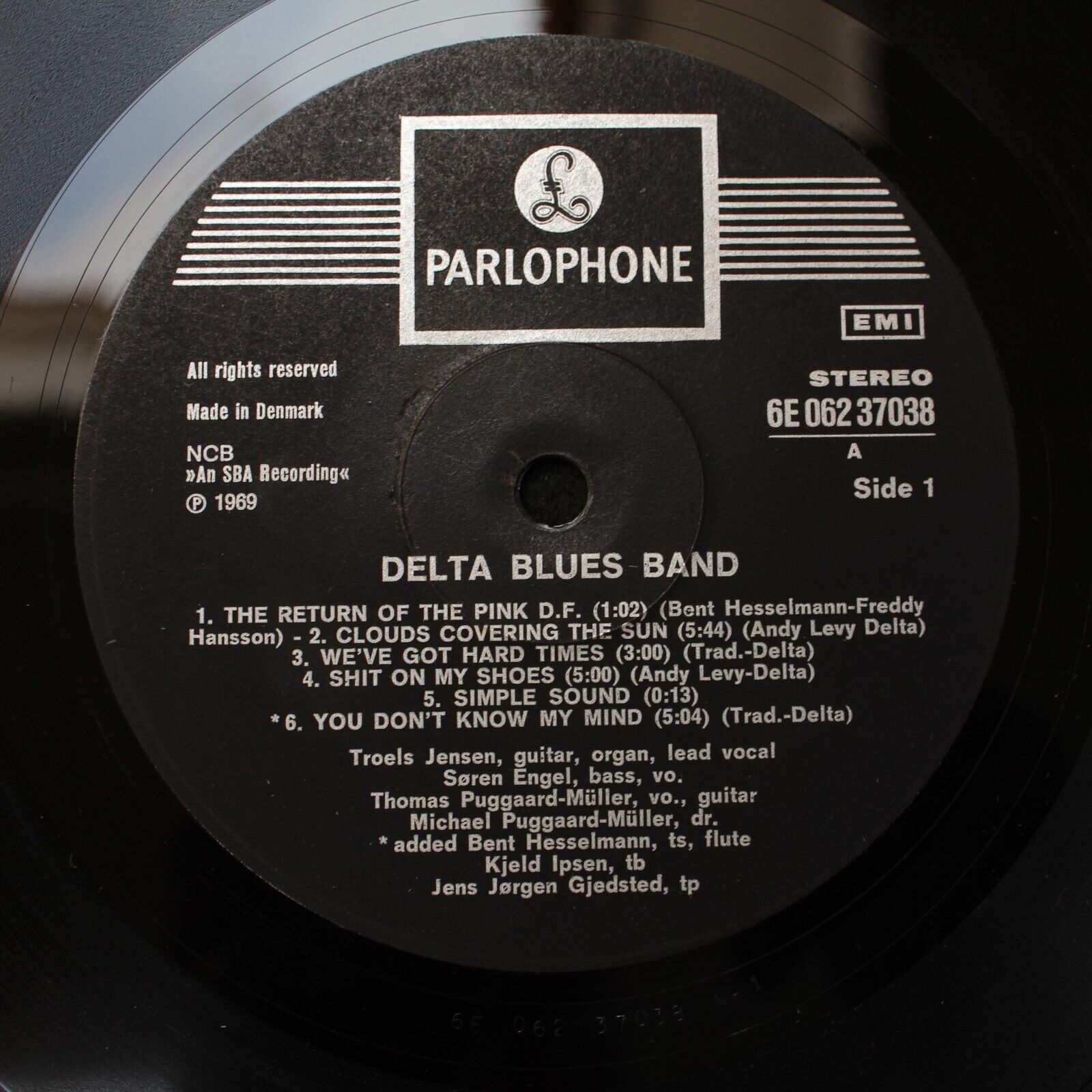 DELTA BLUES BAND orig Danish Blues Psych Rarity LP *MINT-* Superb! Parlophone