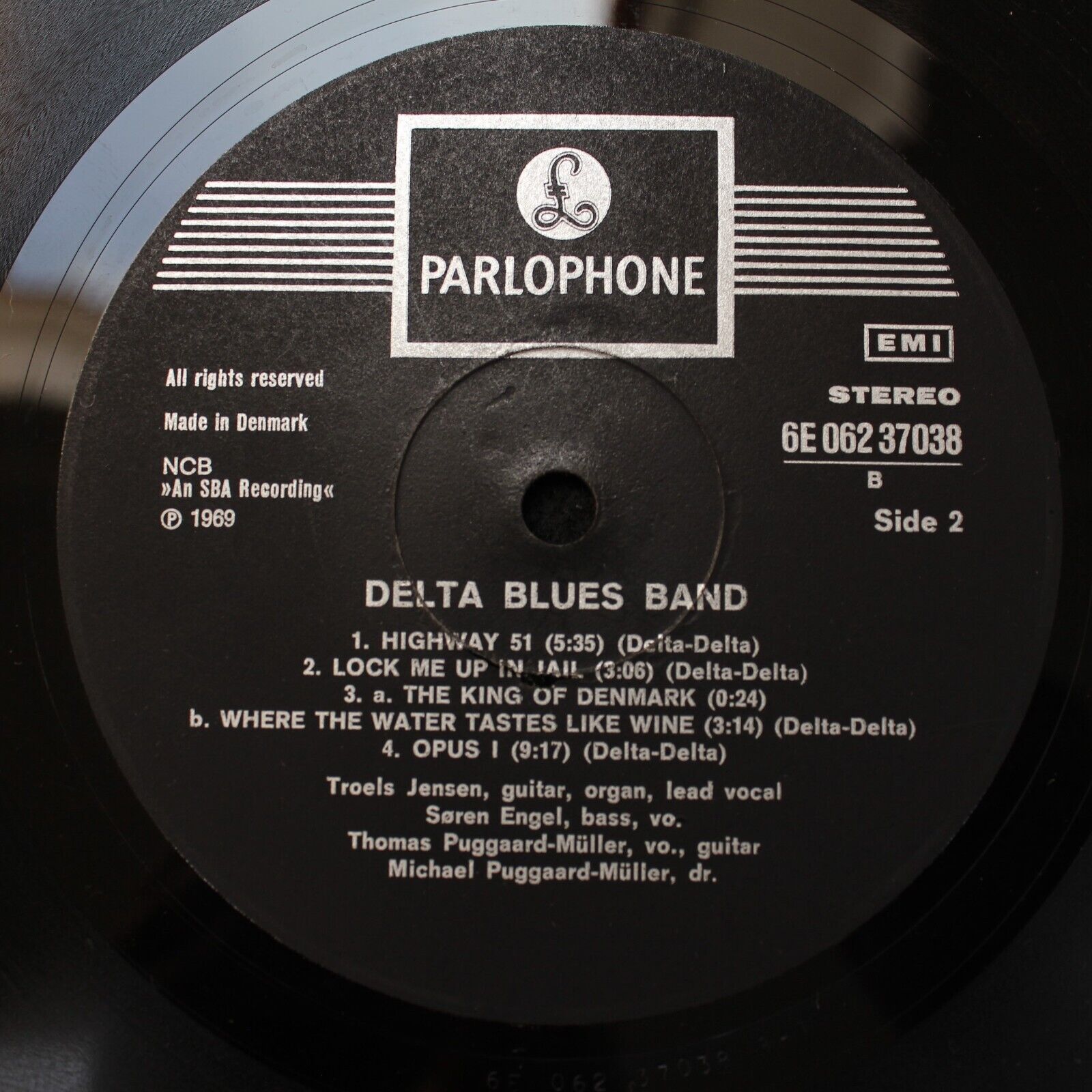 DELTA BLUES BAND orig Danish Blues Psych Rarity LP *MINT-* Superb! Parlophone