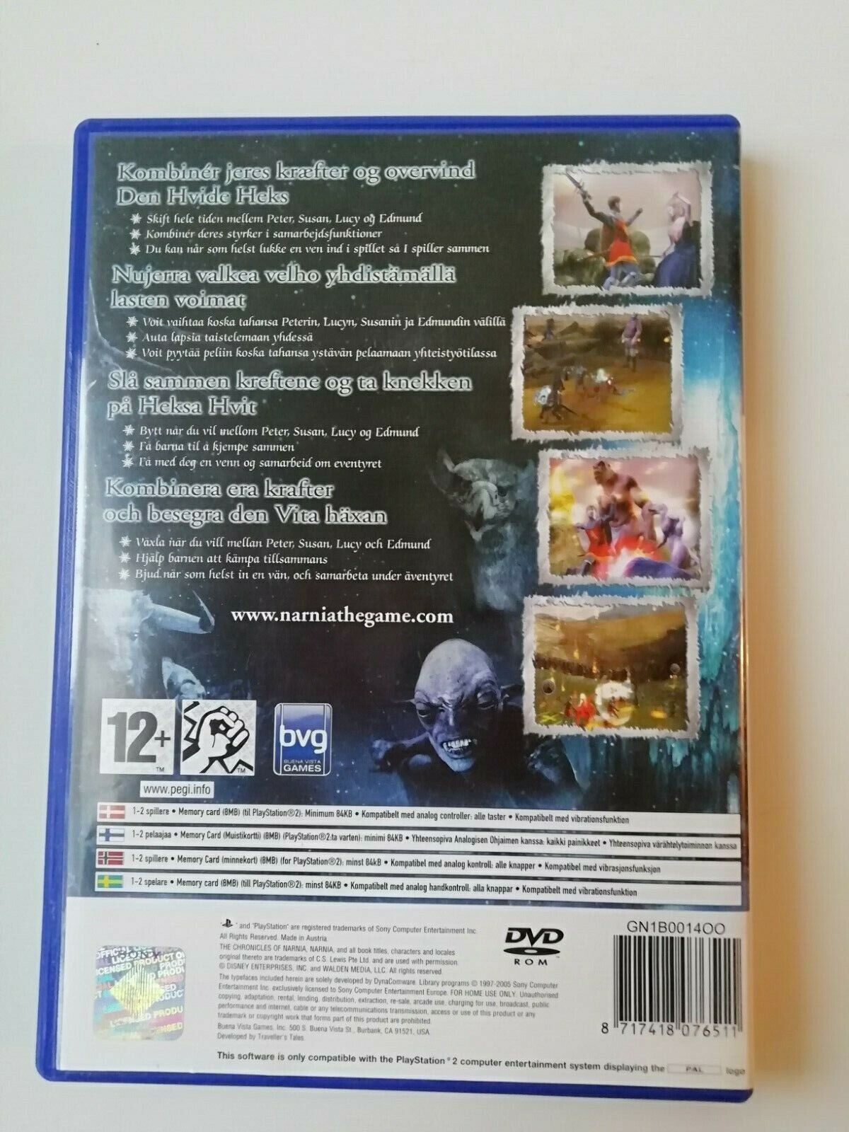 PlayStation  2 " The Chronicles of NarniaThe LionThe Witch and The Wardrobe"