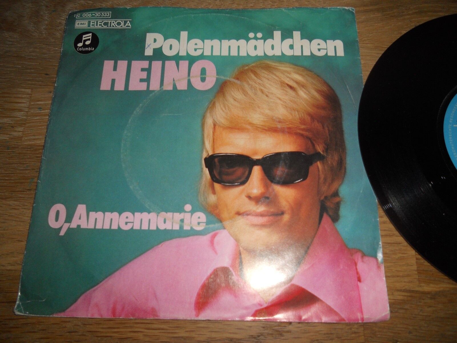 HEINO "POLENMÄDCHEN / OANNEMARIE" 1974 EMI ELECTROLA COLUMBIA RECORDS GEMA RARE