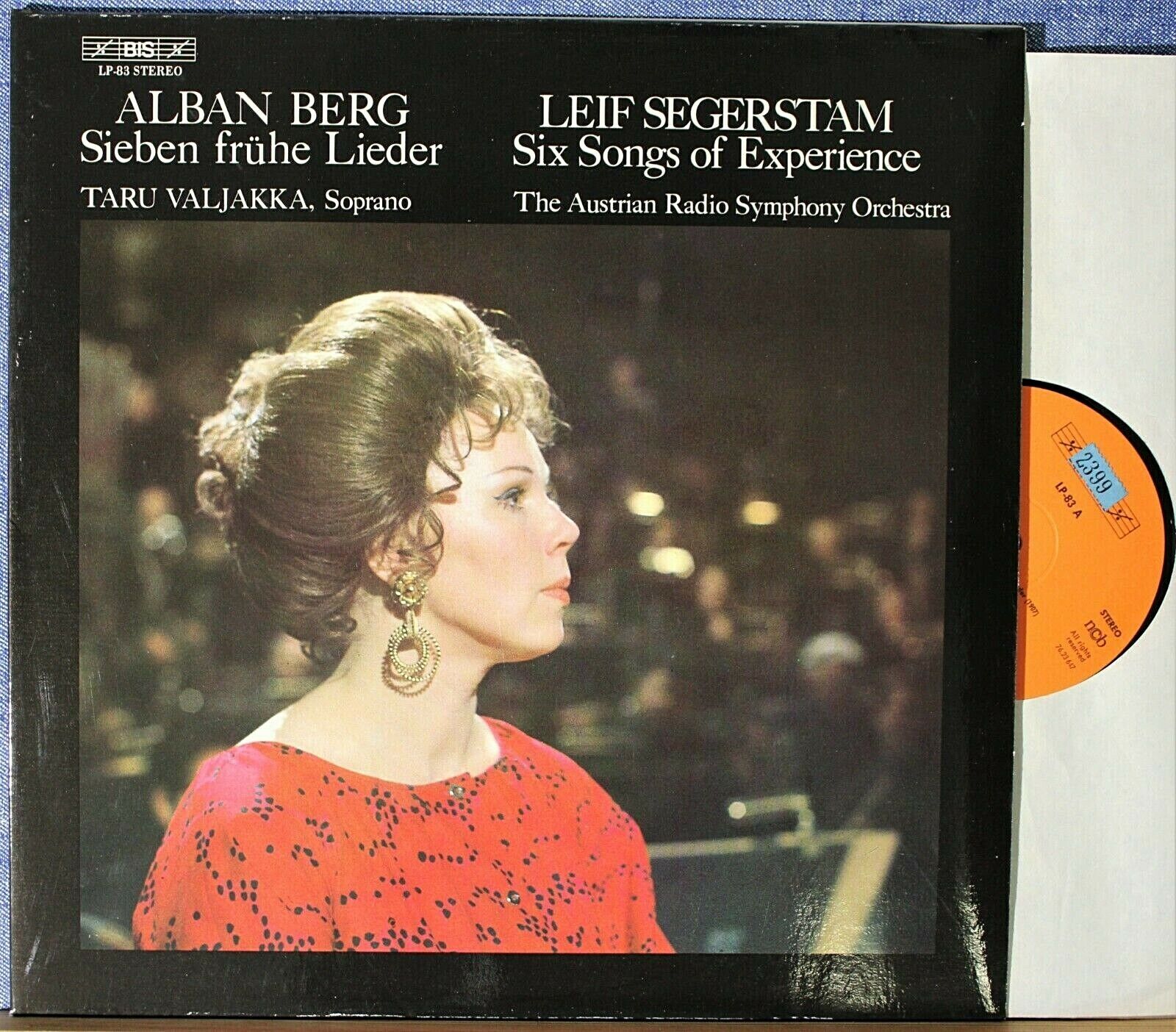 Valjakka; Segerstam Berg + Segerstam (Lieder) BIS LP-83 NM