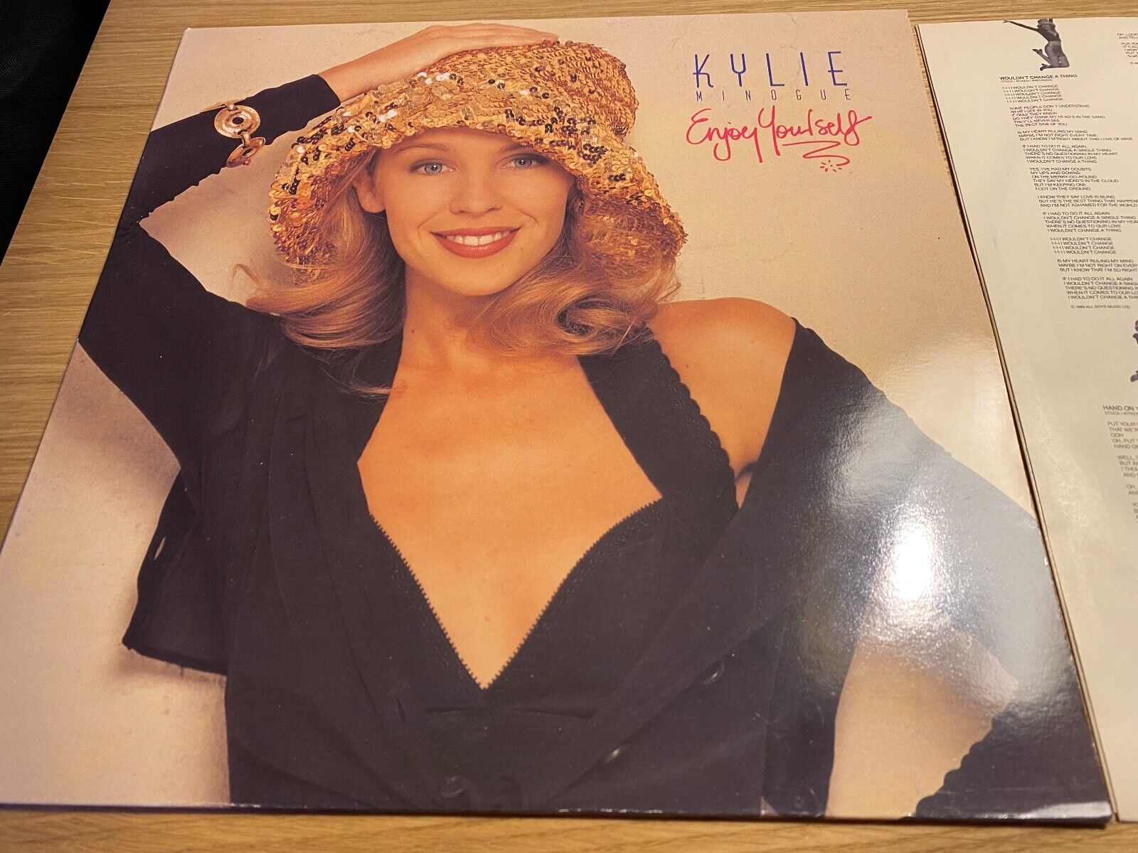 KYLIE MINOGUE "ENJOY YOURSELF" PWL RECORDS 1989 10 TRACK LP SWEDISH PRESSING NCB