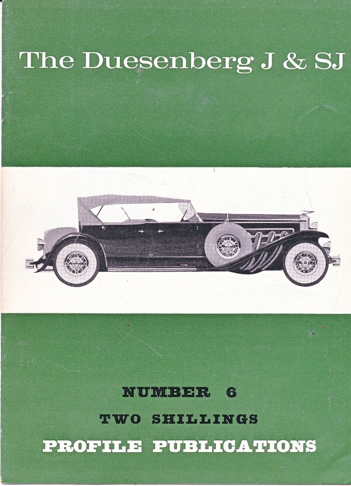 PROFILE PUBLICATIONS NO 6 - THE DUESENBERG J  SJ