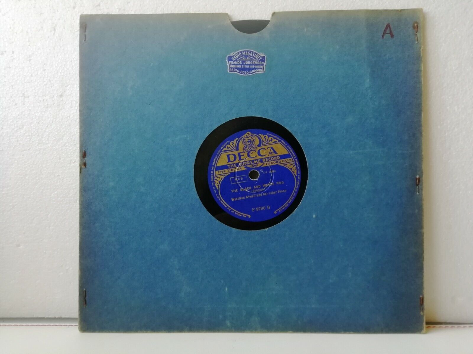 78 rpmWINIFRED ATWELLCross Hand Boogie/The Black And White RagDecca