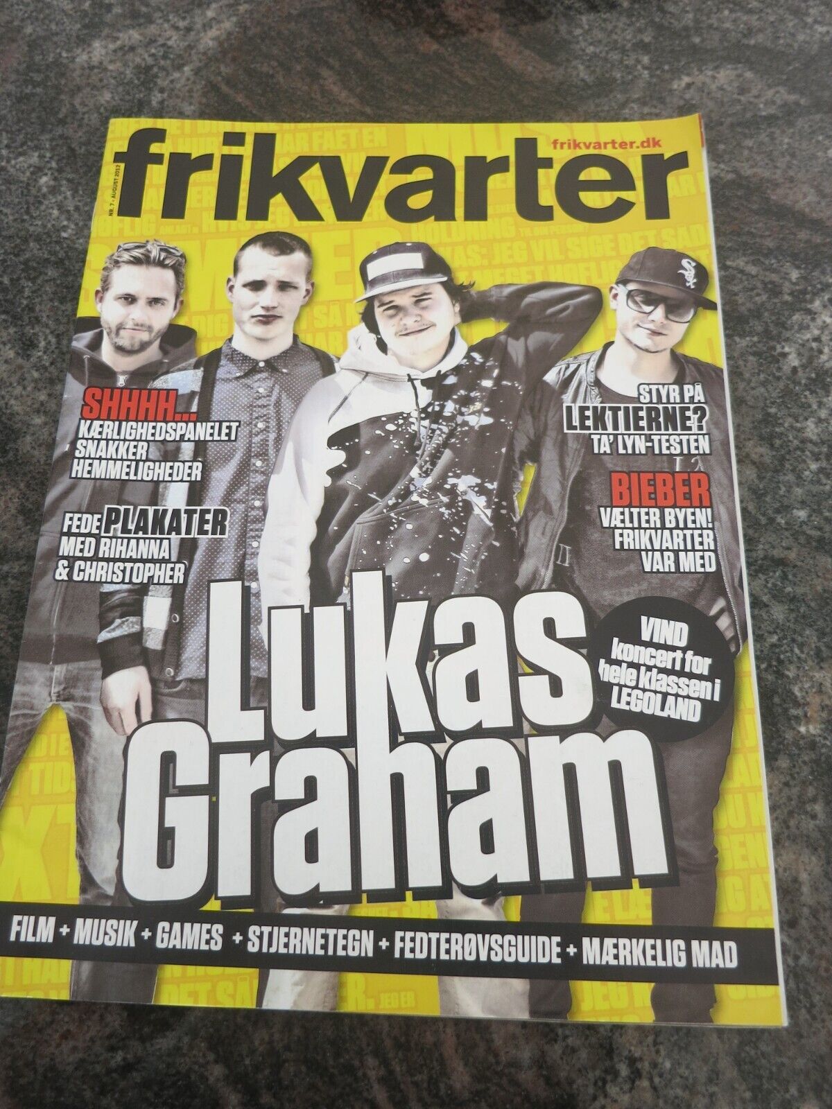 Danish Magazine 2012 LUKAS GRAHAM JUSTIN BIEBER RIHANNA Poster #40