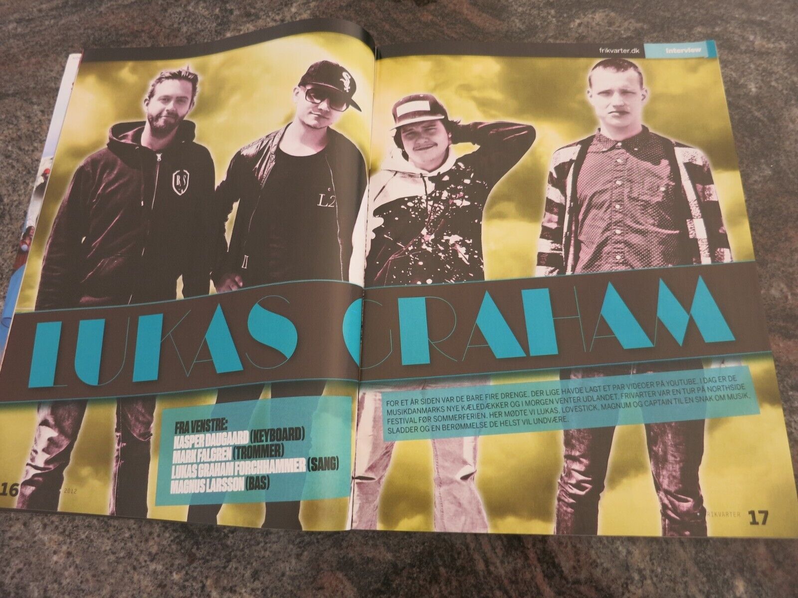 Danish Magazine 2012 LUKAS GRAHAM JUSTIN BIEBER RIHANNA Poster #40