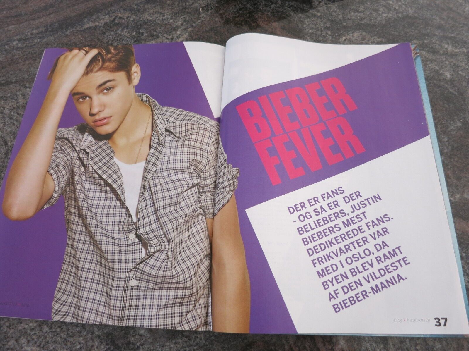 Danish Magazine 2012 LUKAS GRAHAM JUSTIN BIEBER RIHANNA Poster #40