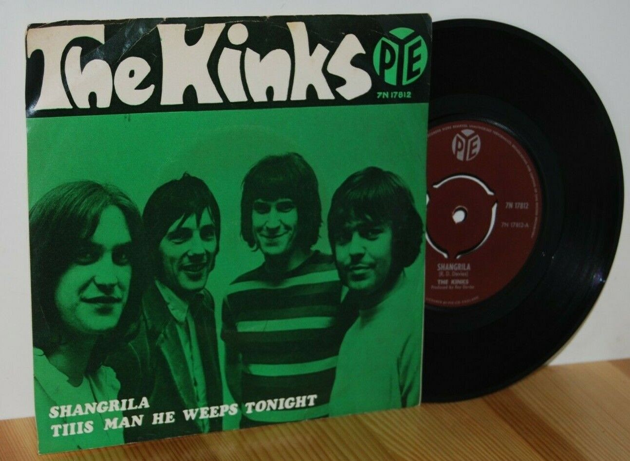 The KINKS Shangrila PS Picture Sleeve 45 7''