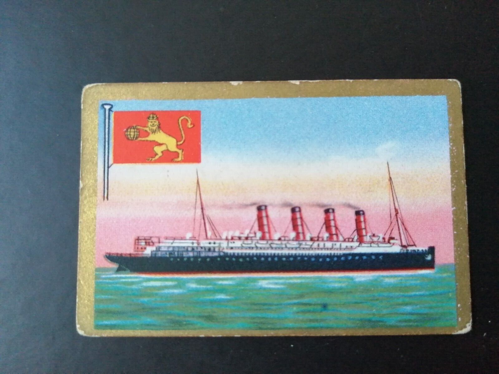 German SABA tobacco ship trading card 1931-33No 34 "Mauretania" Liverpool