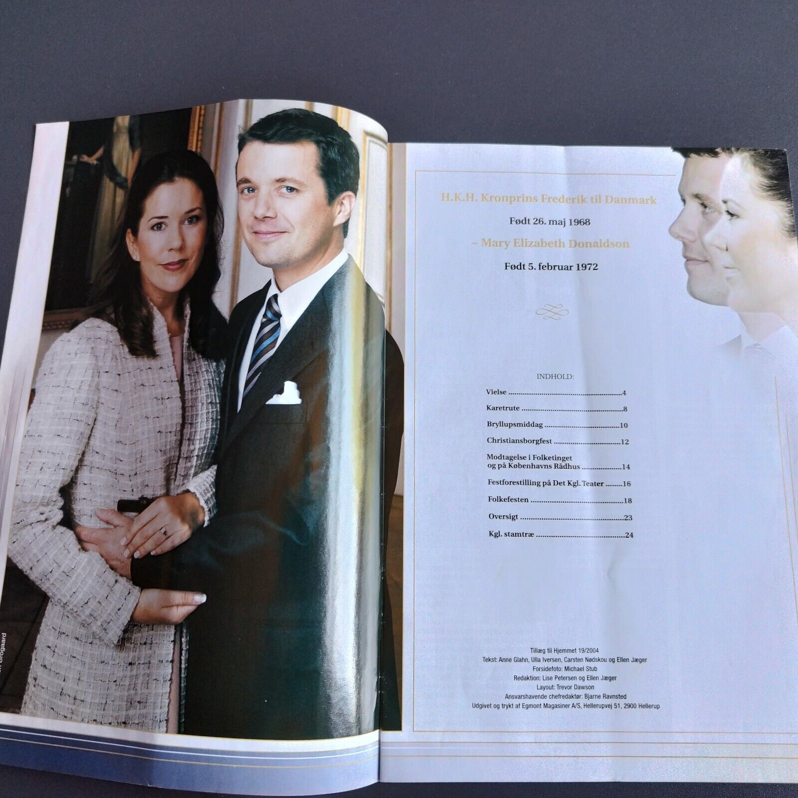 Magazines and newspapers  The Wedding of Princess Mary and Crown Prince Frederik