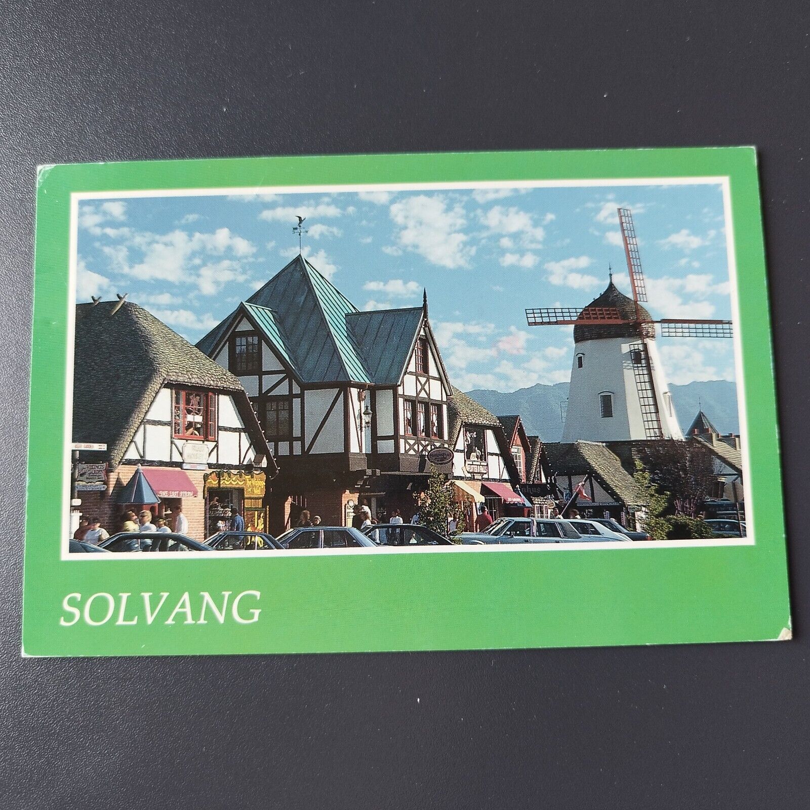 California The Danish archtitecture of downtown SOLVANG 1994