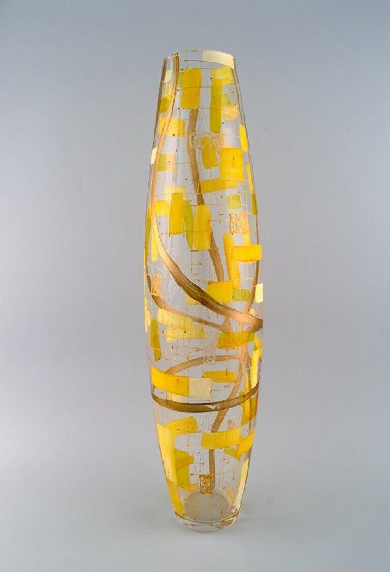 Large floor vase in mouth blown art glass 1960s