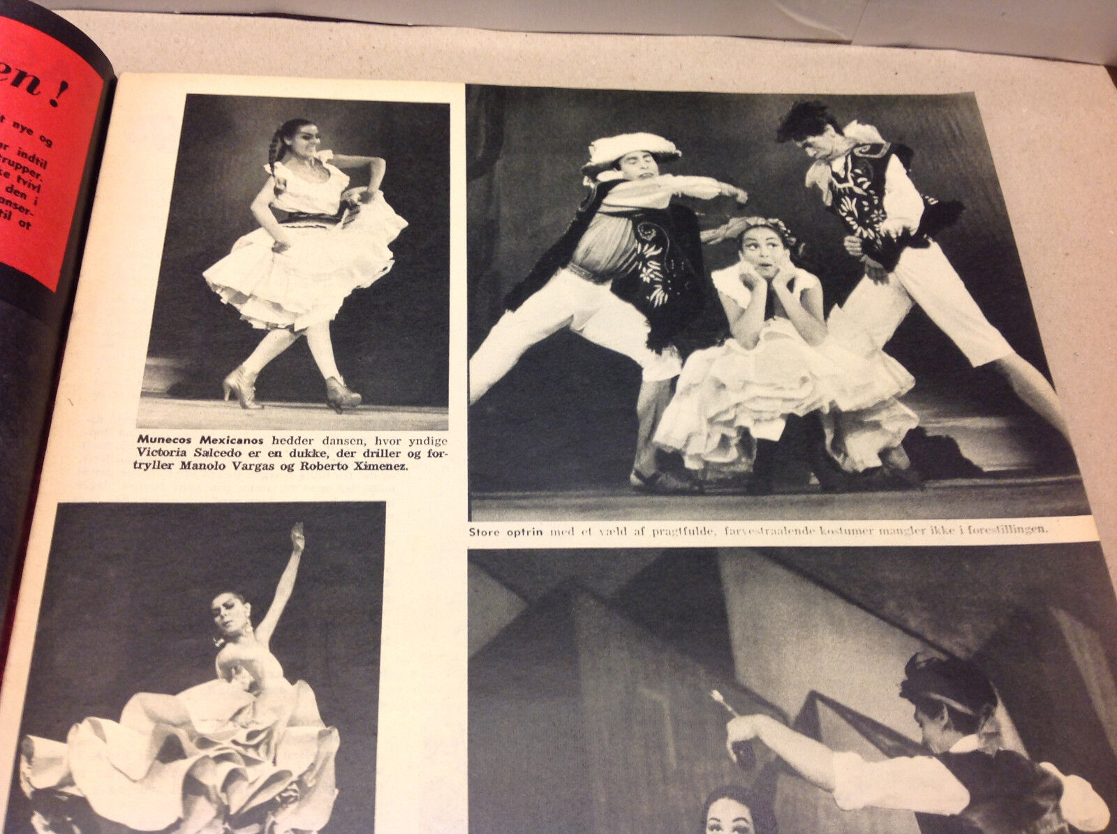 PEPA REYES SPANISH BALLET DANCERS COVER VTG DANISH Magazine Billed-Bladet 1957