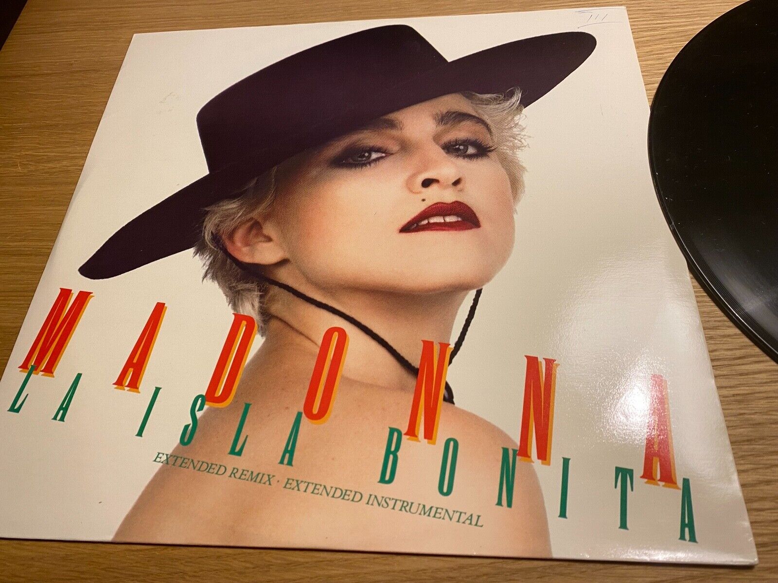 MADONNA "LA ISLA BONITA" EXTENDED REMIX 1987 SIRE RECORDS 12" UK MAXI 45 RPM OOP