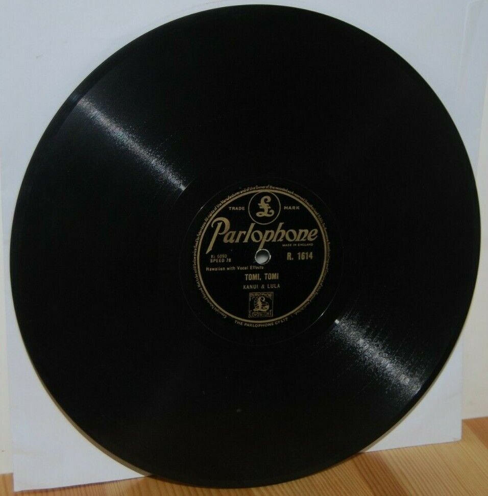 KANUI  LULA Oua Oua / Tomi Tomi Shellac 78rpm Hawaiian Parlophone