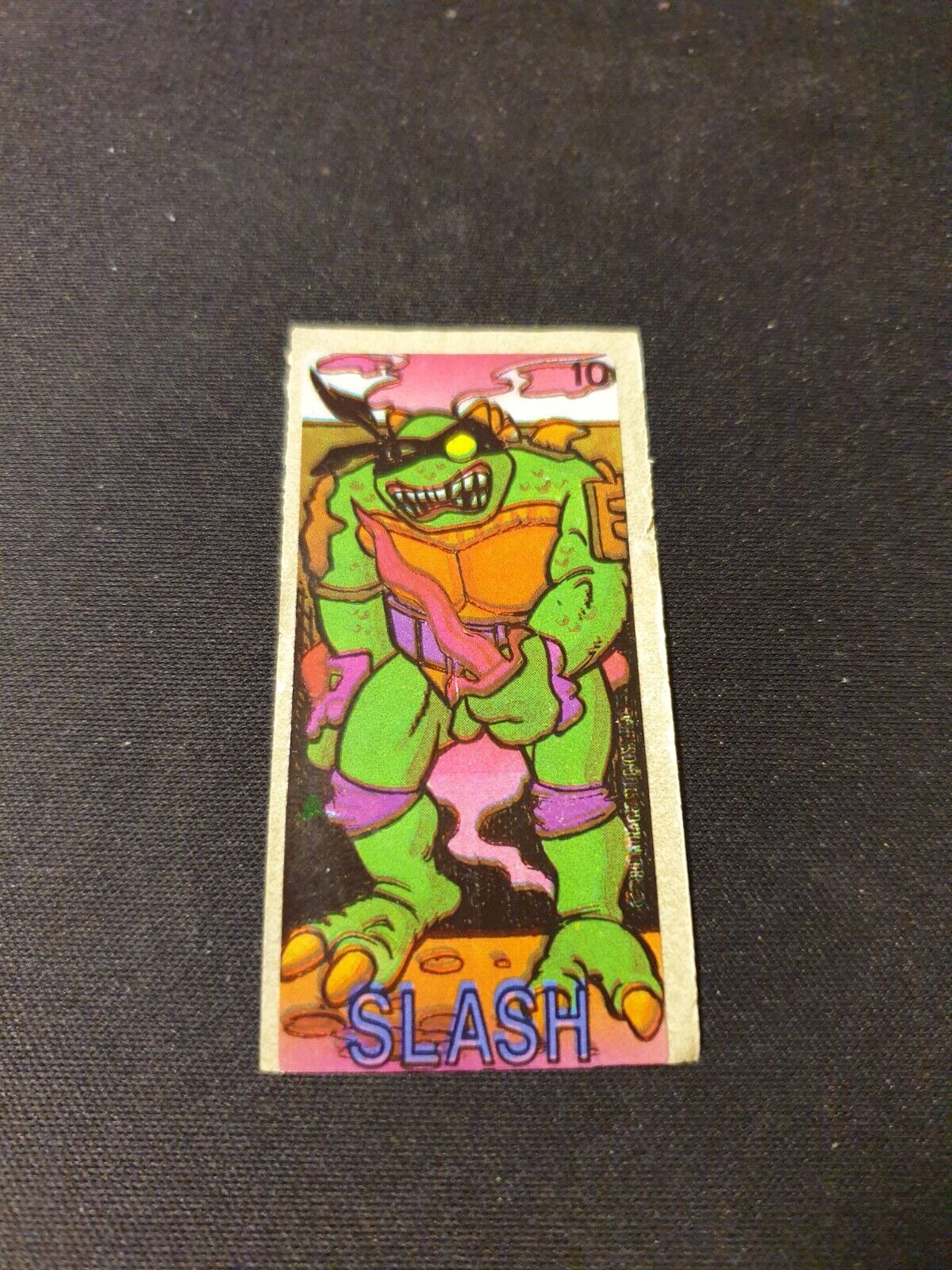 1989 TEENAGE MUTANT NINJA TURTLES Mirage Studios BUBBLE GUM Sticker No 10