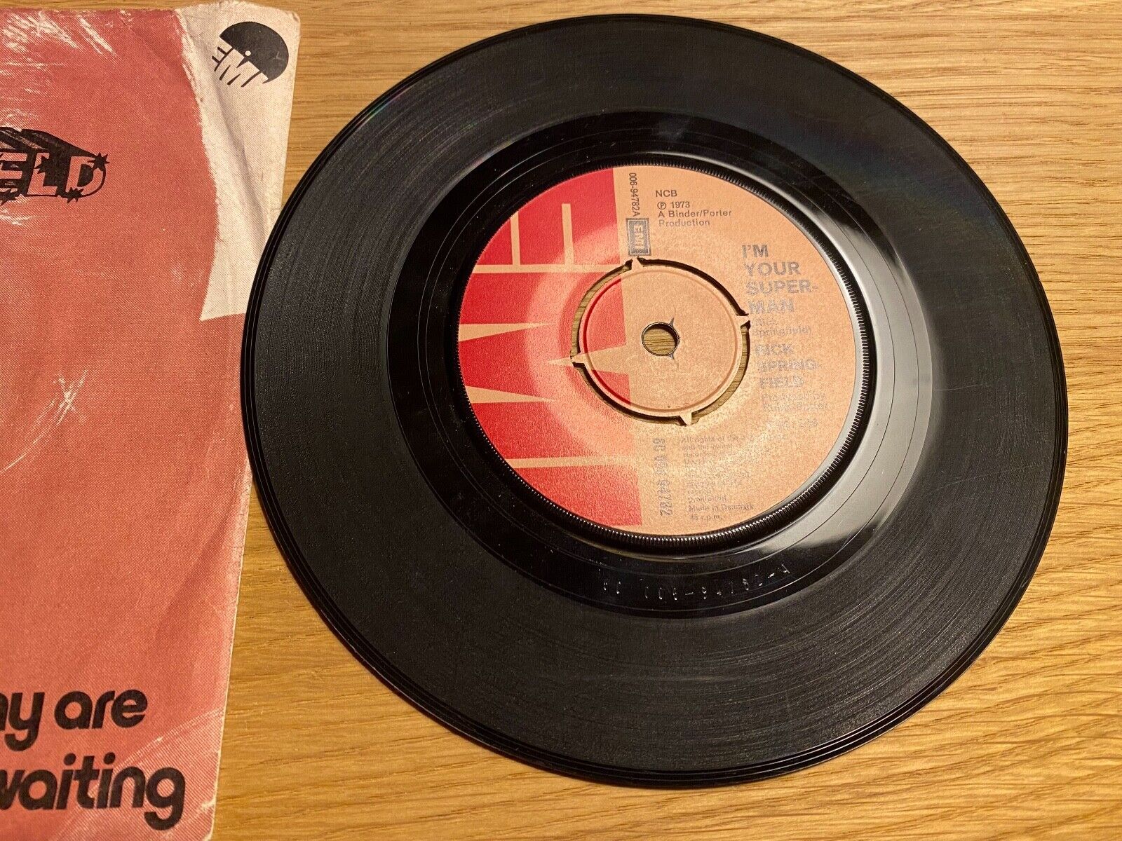 RICK SPRINGFIELD "I´M YOUR SUPERMAN / WHY ARE YOU WAITING" 1973 EMI RECORDS NCB