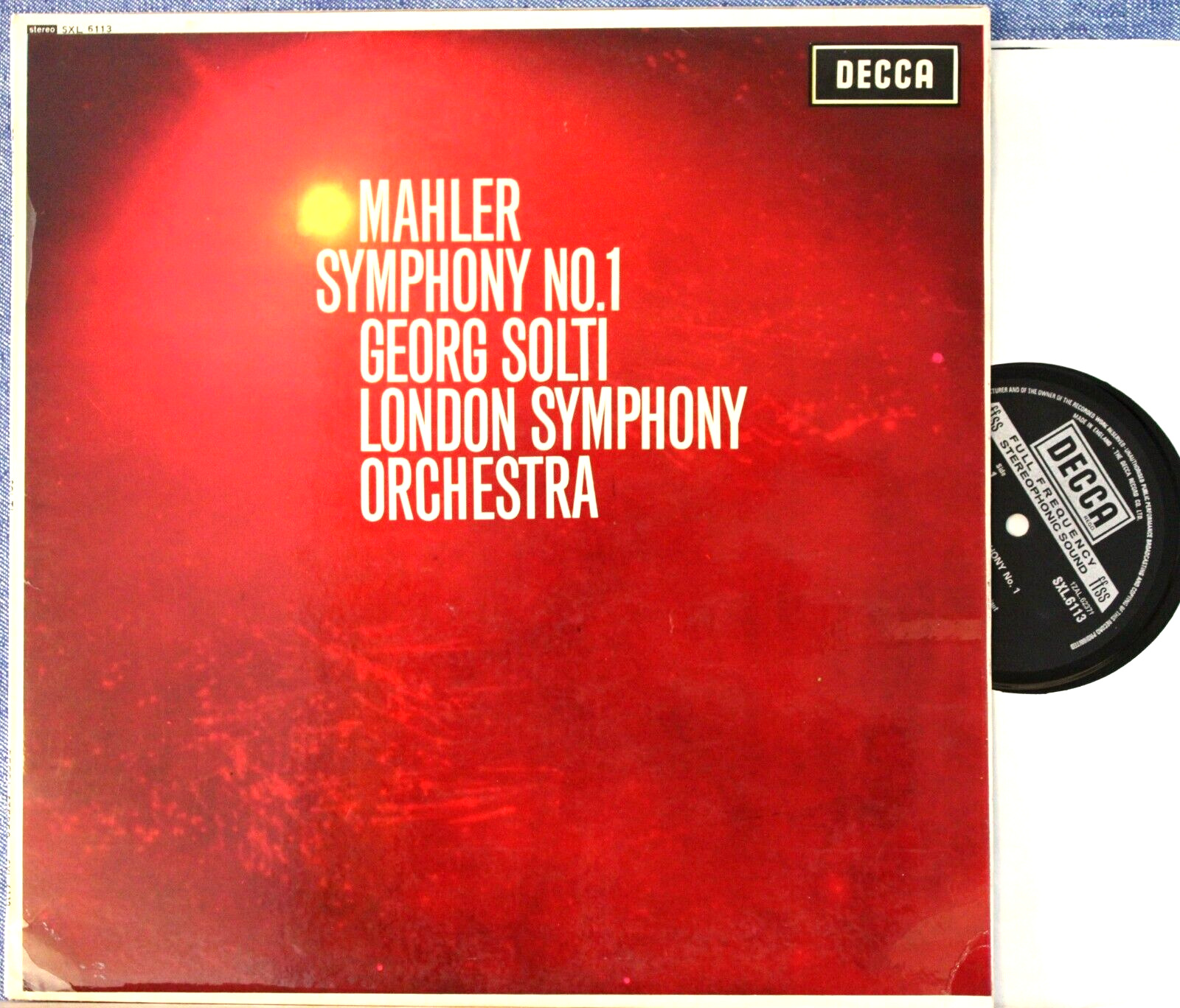 Solti Mahler (Symphony 1) Decca SXL 6113 NM