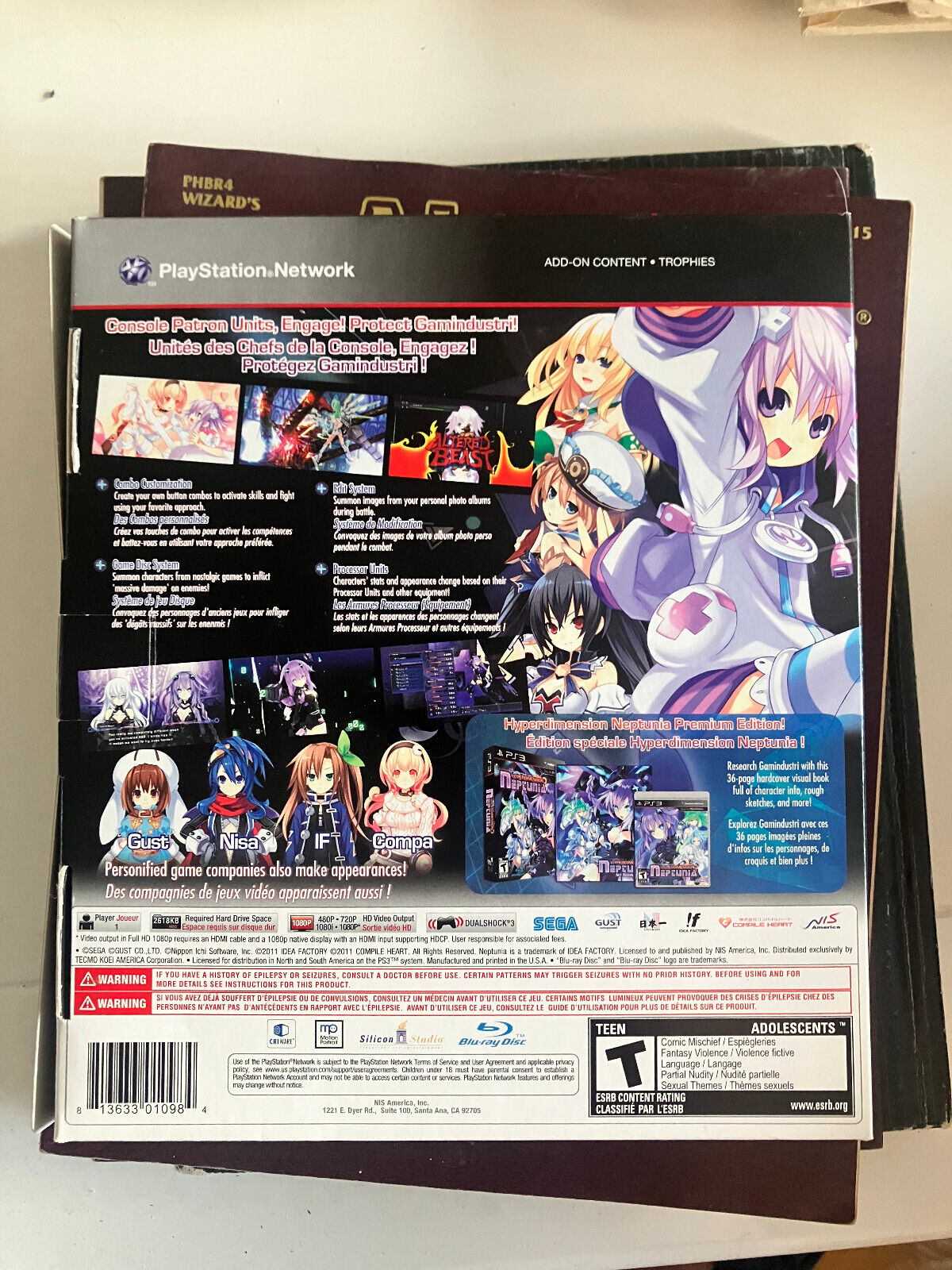 Hyperdimension Neptunia ps3 Limited premium edition PS3 Sony NO UK SHIPPING