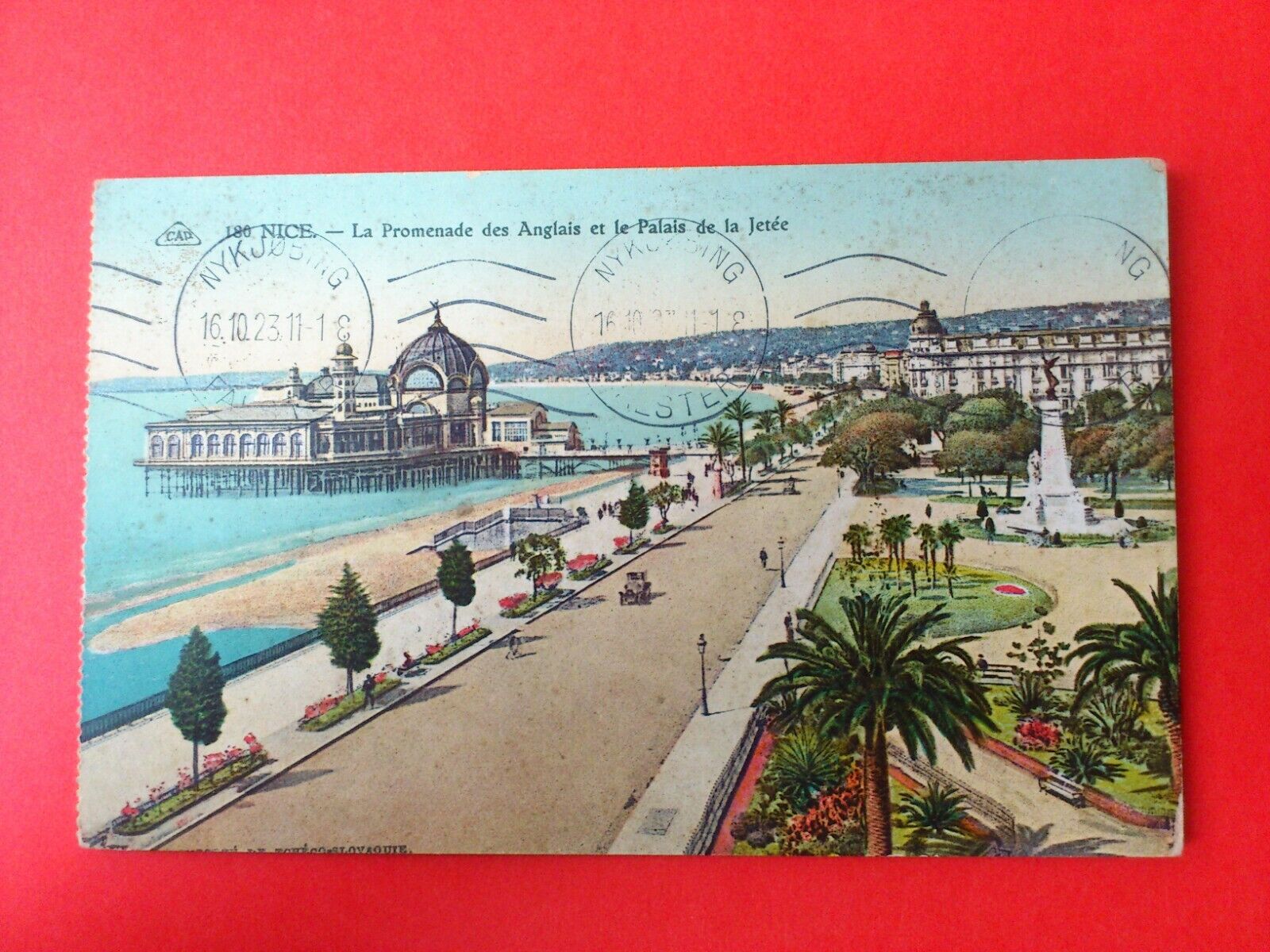 Antique Postcard FranceNice La Promenade des Anglais et le Palais de la Jeté