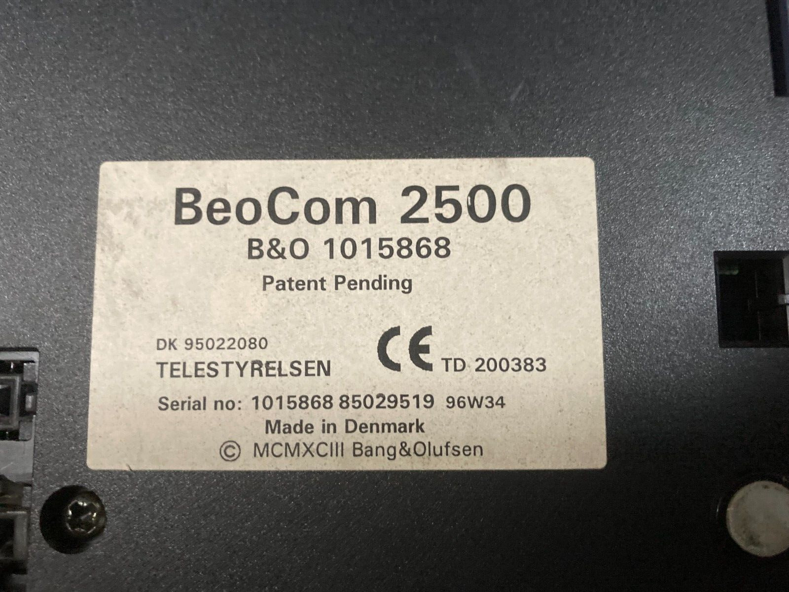 Beocom 2500 BO Bang and Olufsen 1980s Blue Desk Landline Phone Original