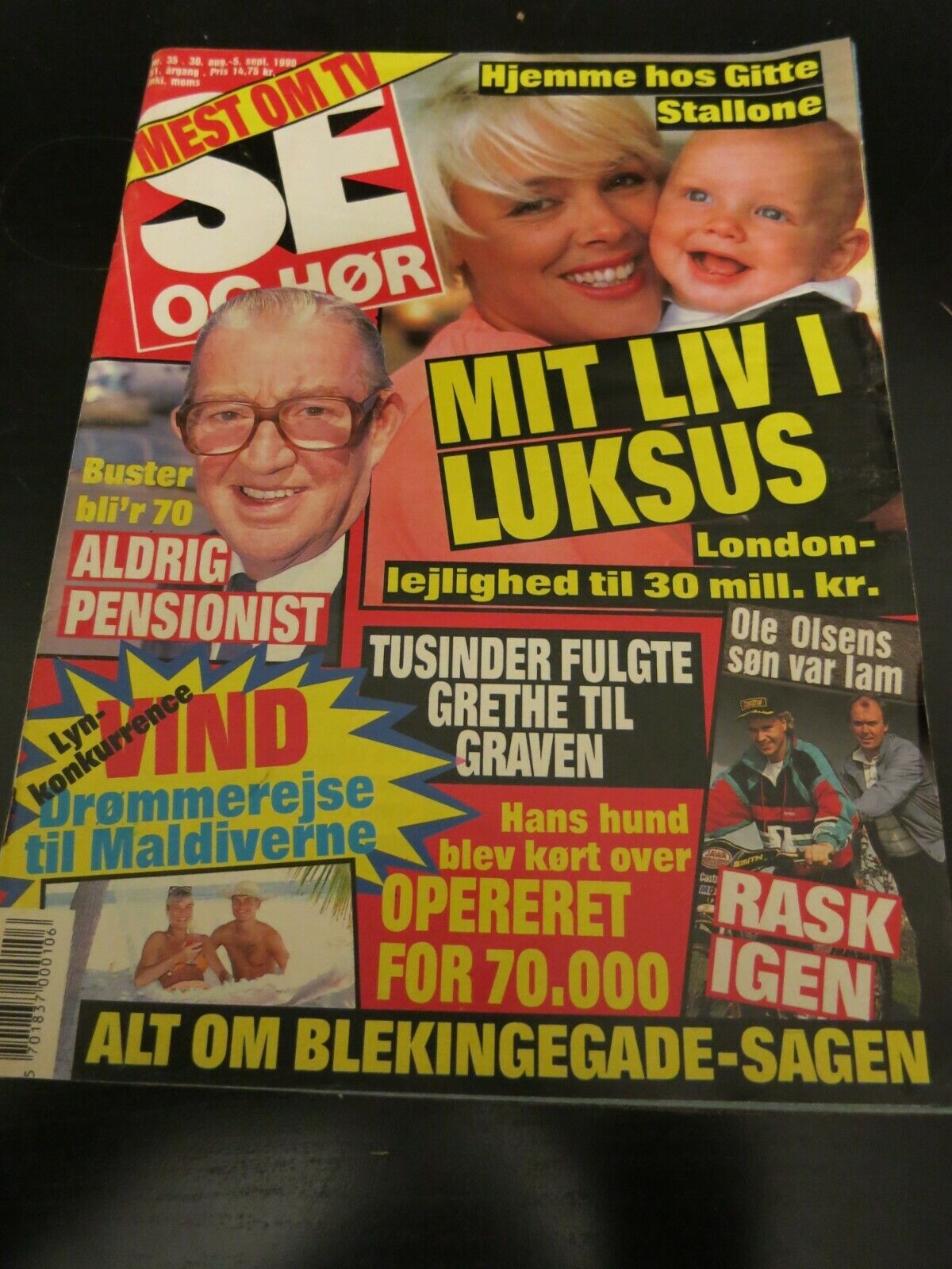 Mag 1990 BRIGITTE NIELSEN Kevin Costner DAVID BOWIE Cyndi Lauper ZORRO AA22