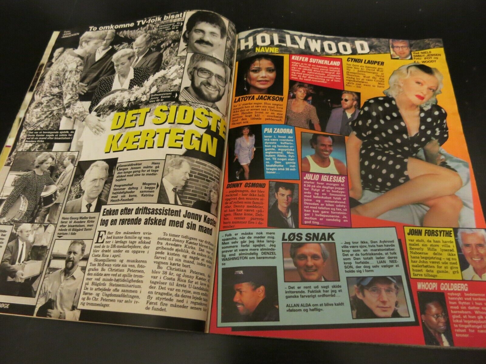 Mag 1990 BRIGITTE NIELSEN Kevin Costner DAVID BOWIE Cyndi Lauper ZORRO AA22