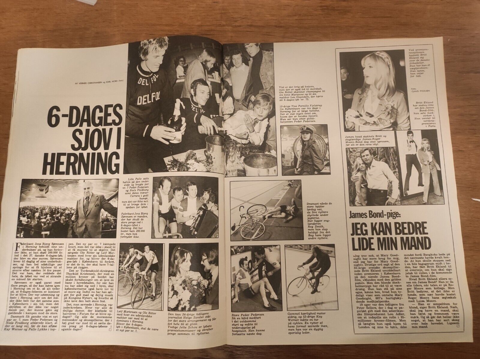 QUEEN ANNE-MARIE KING CONSTANTINE BRITT EKLAND 1974 RARE Danish Magazine BB6