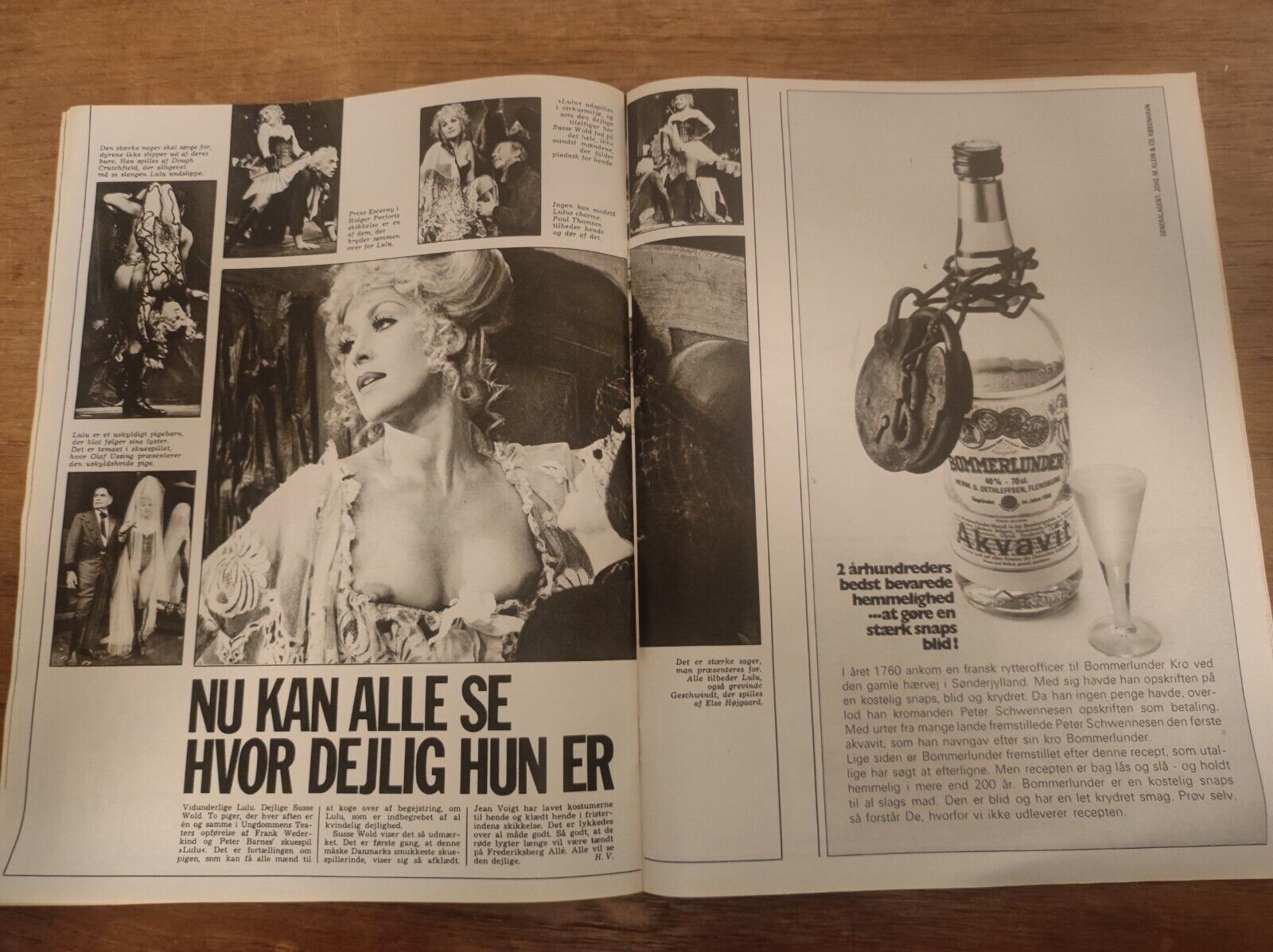 QUEEN ANNE-MARIE KING CONSTANTINE BRITT EKLAND 1974 RARE Danish Magazine BB6