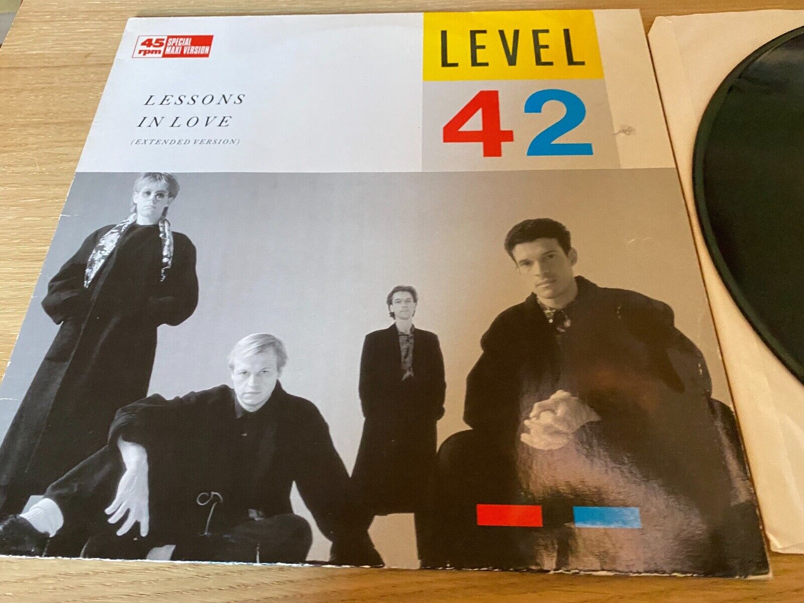 LEVEL 42 "LESSONS IN LOVE" 1986 12" VINYL MAXI SINGLE POLYDOR RECORDS W GERMANY