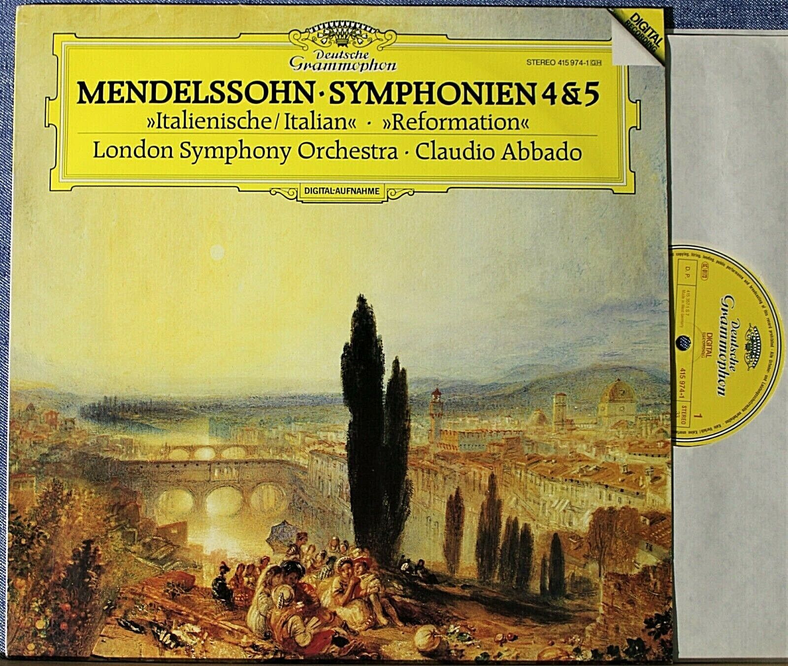 Abbado Mendelssohn (Symphonies 4 + 5) DGG 415 974 dig NM