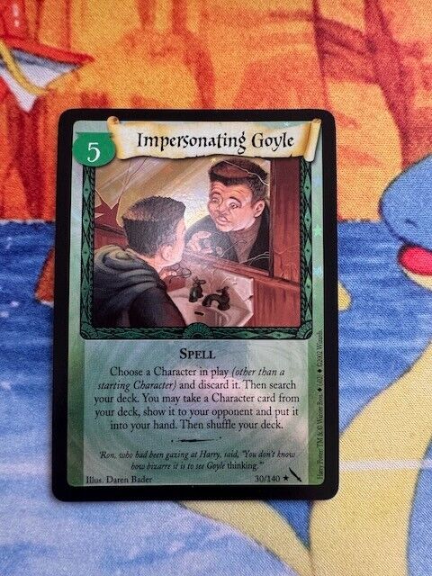 Harry Potter Impersonating Goyle TCG Chamber Of Secrets COS WOTC Foil Holo #30