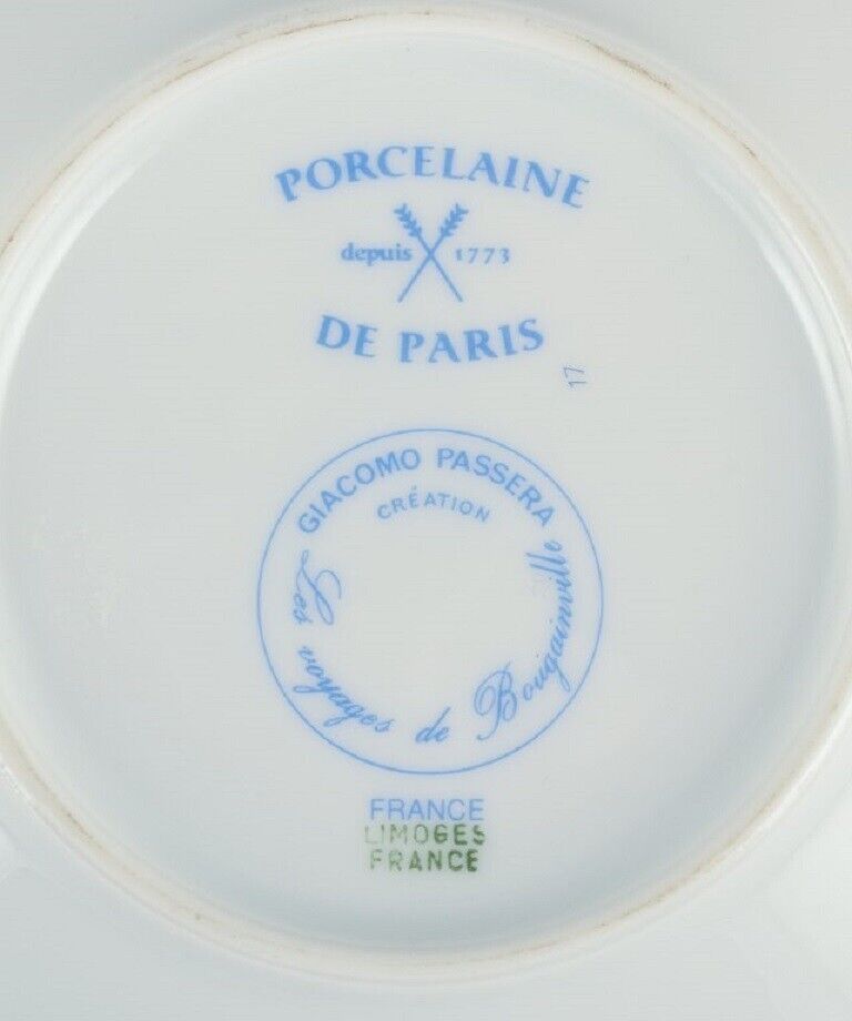 Giacomo Passera for Porcelaine de Paris A four-person coffee service