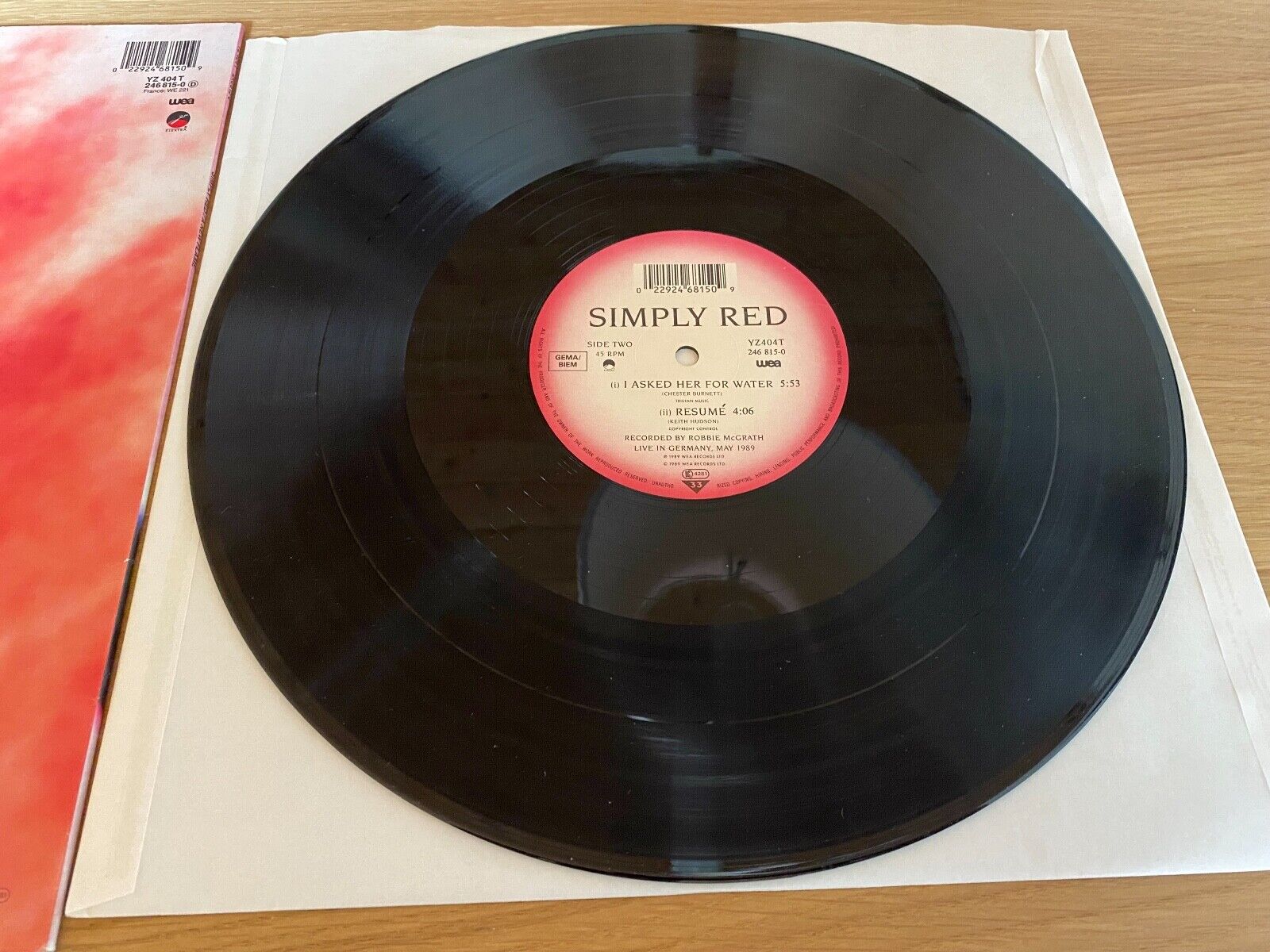 SIMPLY RED "A NEW FLAME" 1989 4 TRACK W GERMAN PRESS WEA RECORDS +LIVE RECORDING