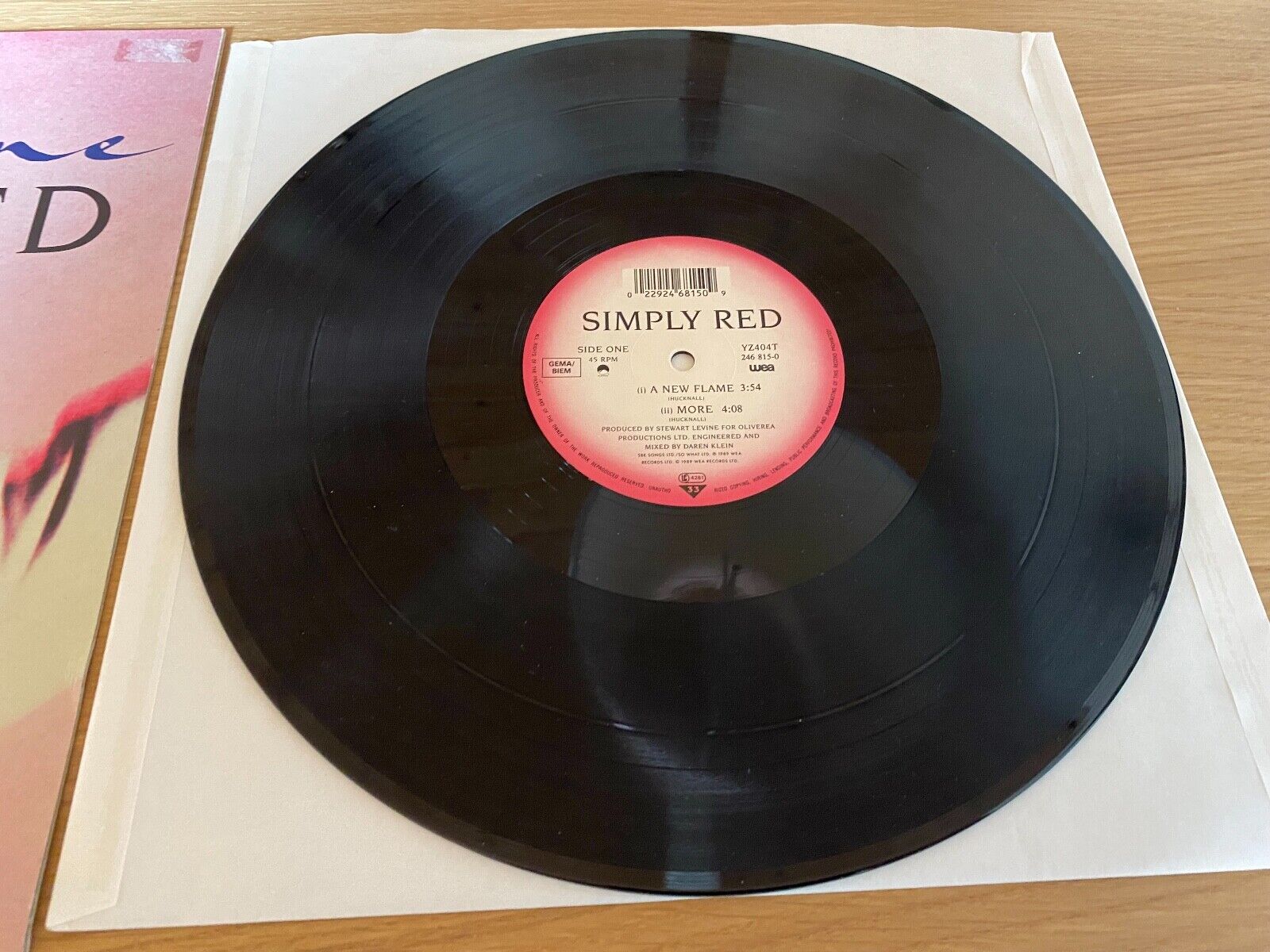 SIMPLY RED "A NEW FLAME" 1989 4 TRACK W GERMAN PRESS WEA RECORDS +LIVE RECORDING