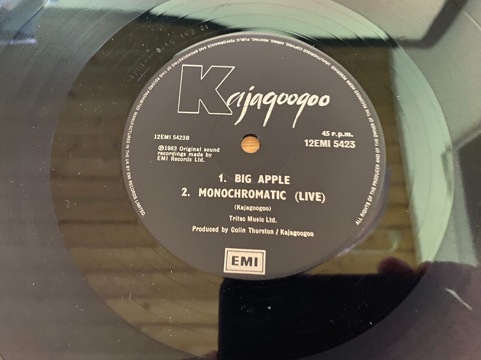 KAJAGOOGOO "BIG APPLE" METRO MIX "MONOCHROMATIC" LIVE UK PRESS 1983 EMI RECORDS