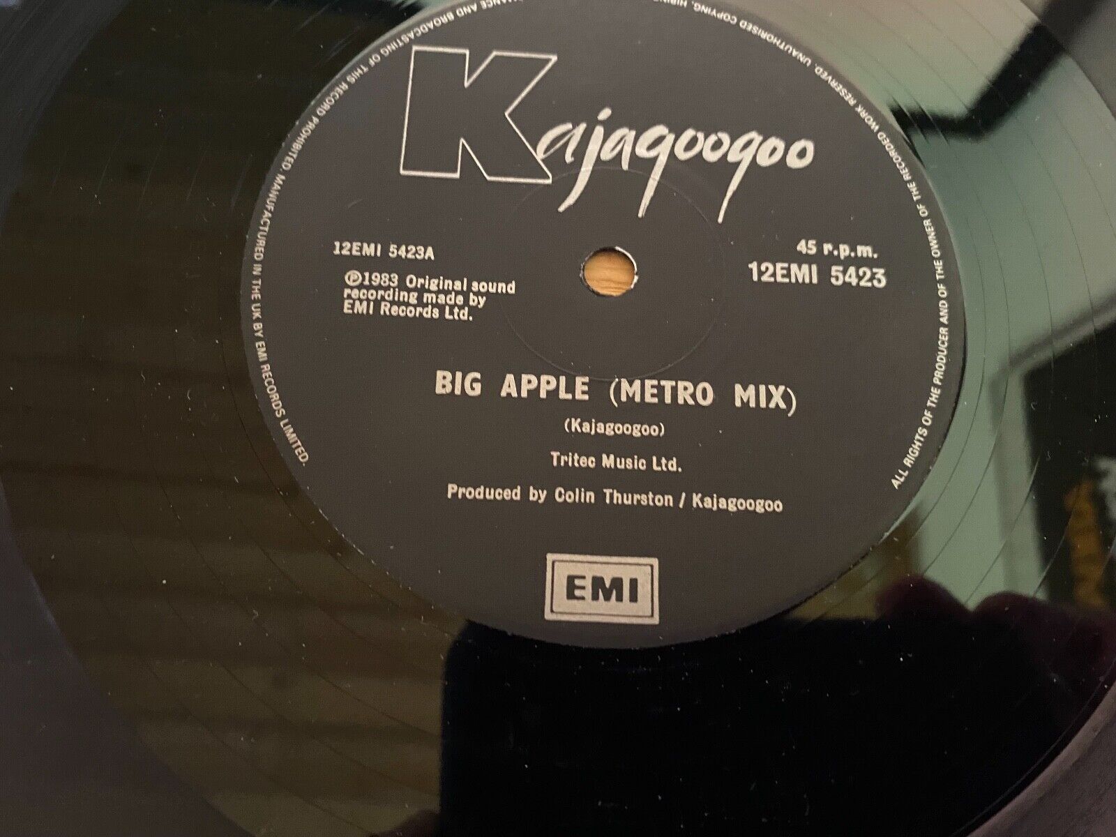 KAJAGOOGOO "BIG APPLE" METRO MIX "MONOCHROMATIC" LIVE UK PRESS 1983 EMI RECORDS