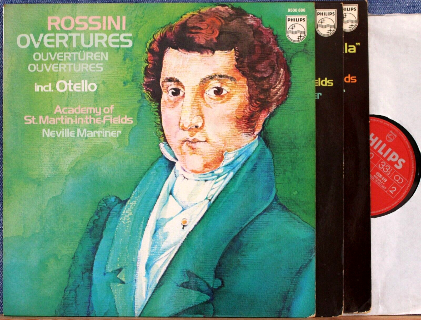 Marriner Rossini (Overtures) Philips 9500 349 9500 886 6500878 (3) NM