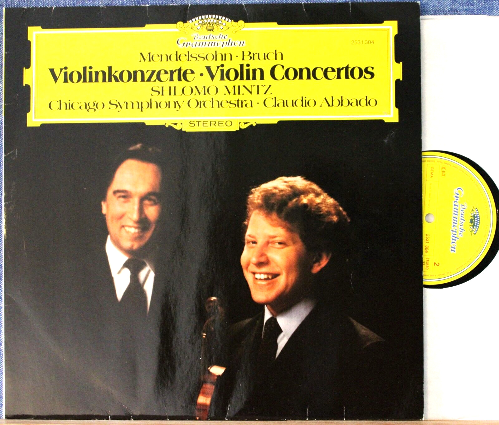 Mintz; Abbado Mendelssohn + Bruch (Violin concertos) DGG 2531 304 NM