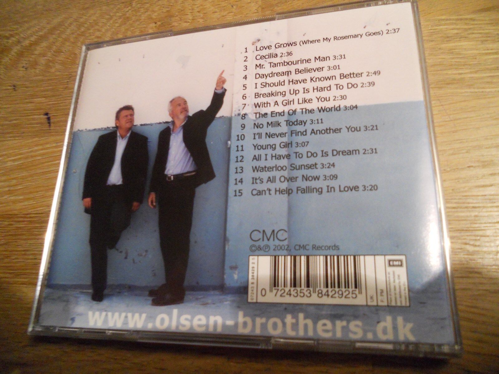 OLSEN BROTHERS SONGS 2002 NCB DANISH CD ALBUM 15 TRACKS EUROVISION WINNERS RARE