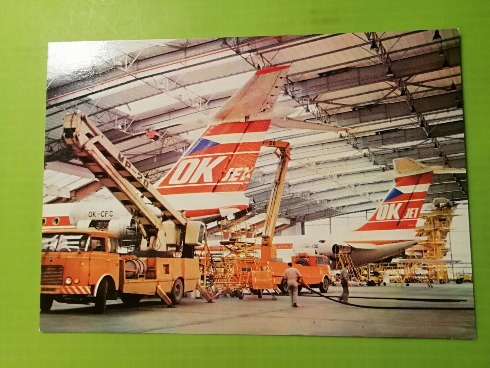 Aviation postcardCzechoslovakian Airlines OK Jet Unposted