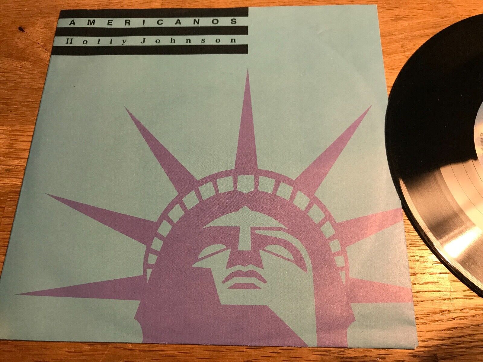 HOLLY JOHNSON "AMERICANOS" 1989 MCA RECORDS FIRST PRESS SINGLE MAMBO DUB MIX OOP