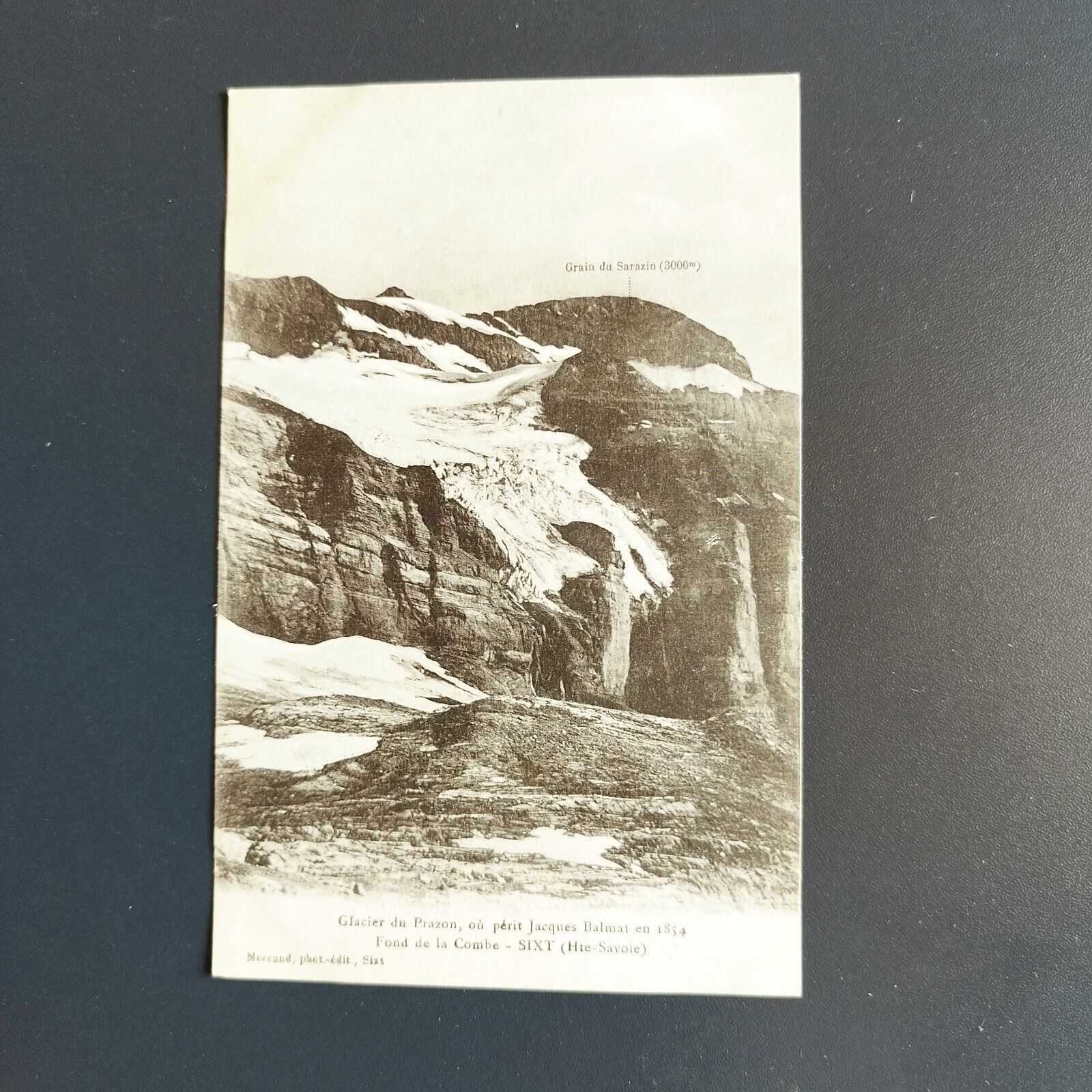 FRANCE- Glacier de Prazonoù pétit Jacques Balmat en 1854SIXT ( Hte-Savoie)