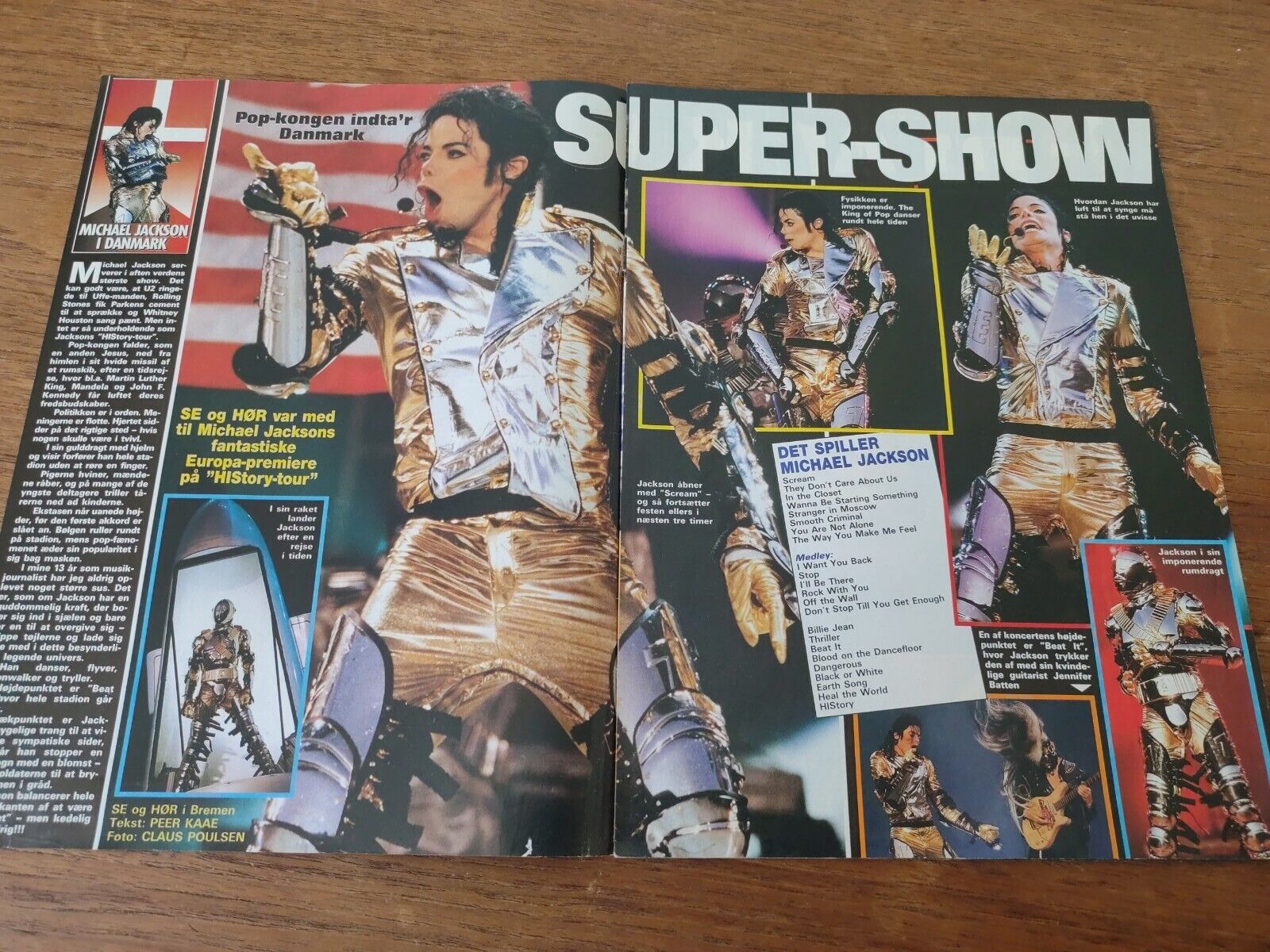 MICHAEL JACKSON 1997 VERY Rare Danish Magazine B14