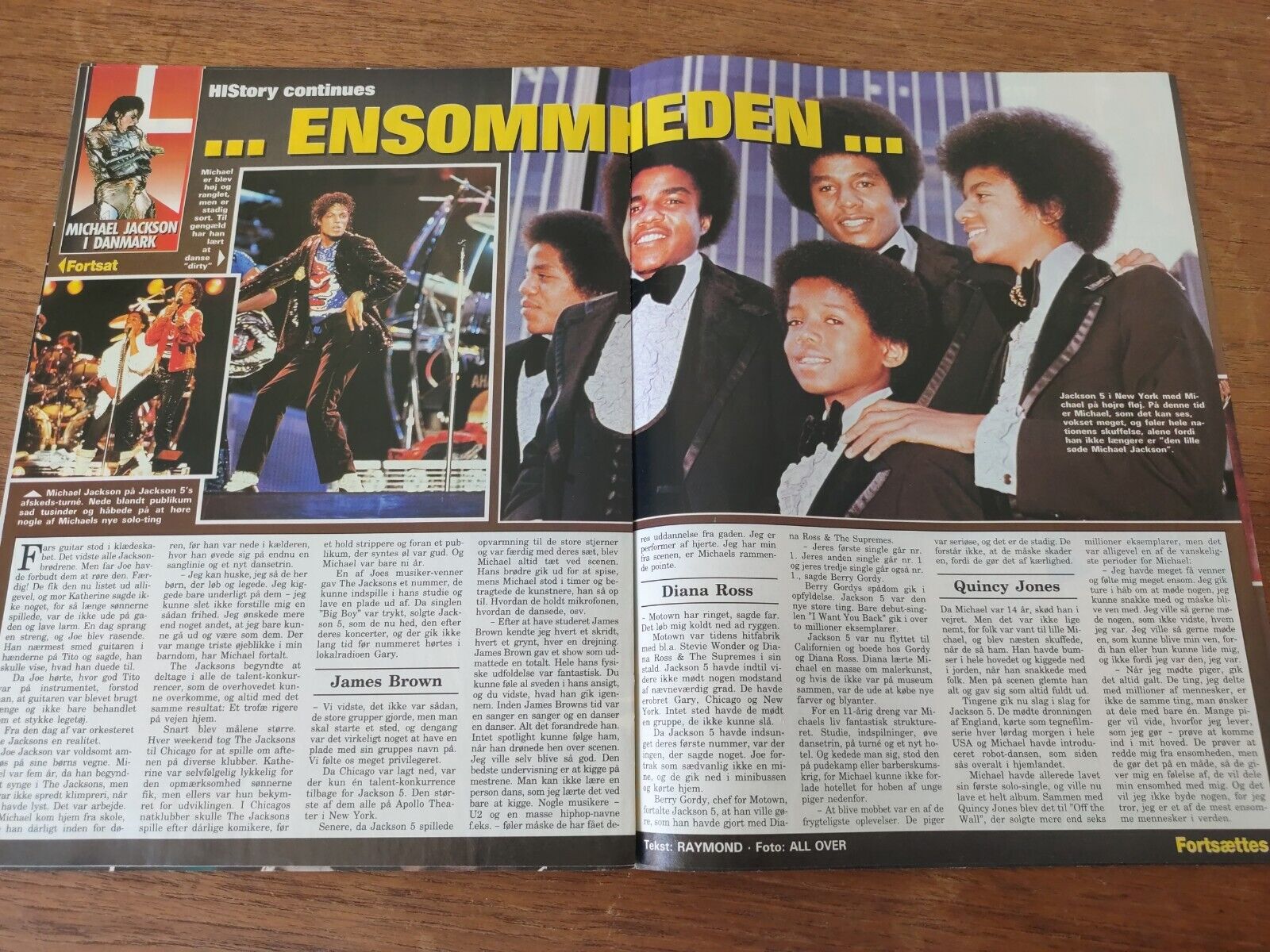 MICHAEL JACKSON 1997 VERY Rare Danish Magazine B14