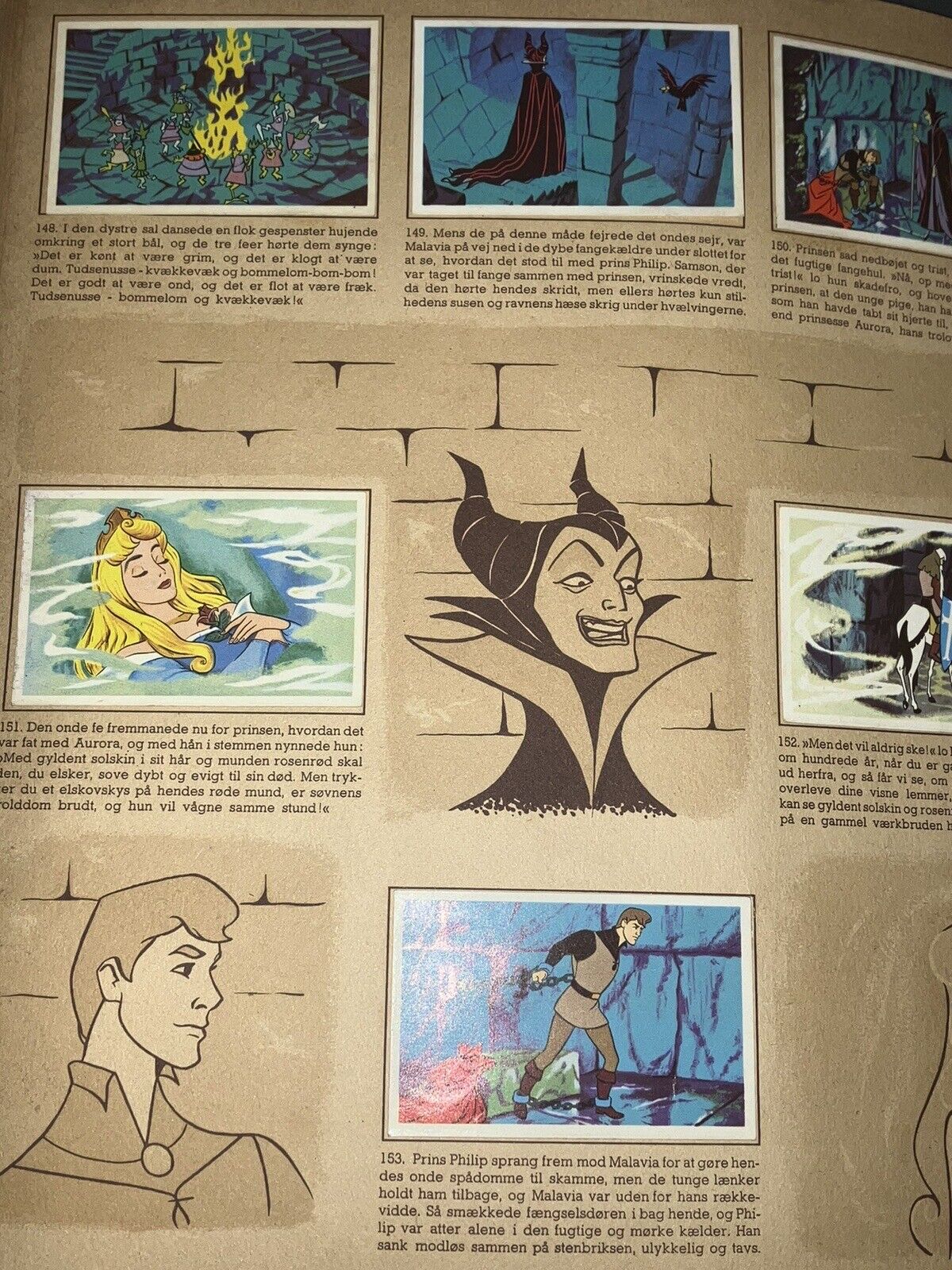 Complete Set Disney Danish Tornerose Sleeping Beauty Trading Cards Rich’s Album