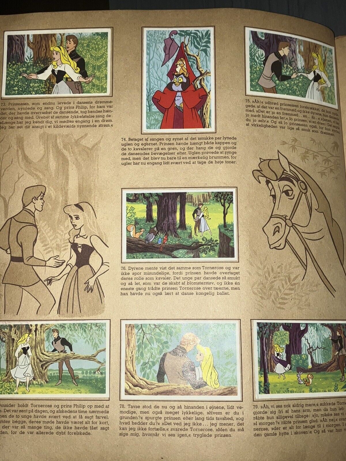 Complete Set Disney Danish Tornerose Sleeping Beauty Trading Cards Rich’s Album