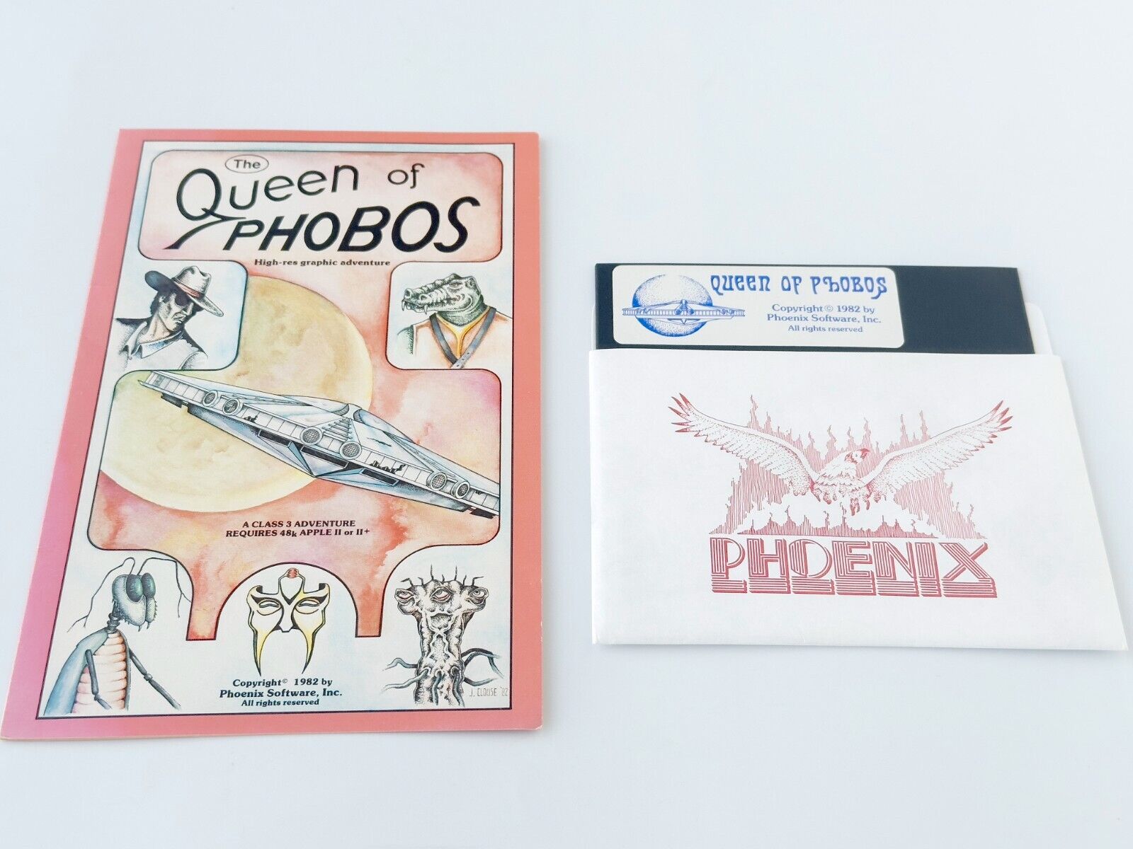 Queen of Phobos - Phoenix Software - 1982 / Apple II