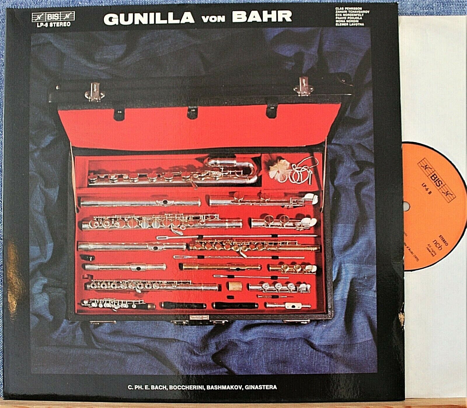 von Bahr; etc CPE Bach Boccherini Ginastera; etc BIS LP-6 NM